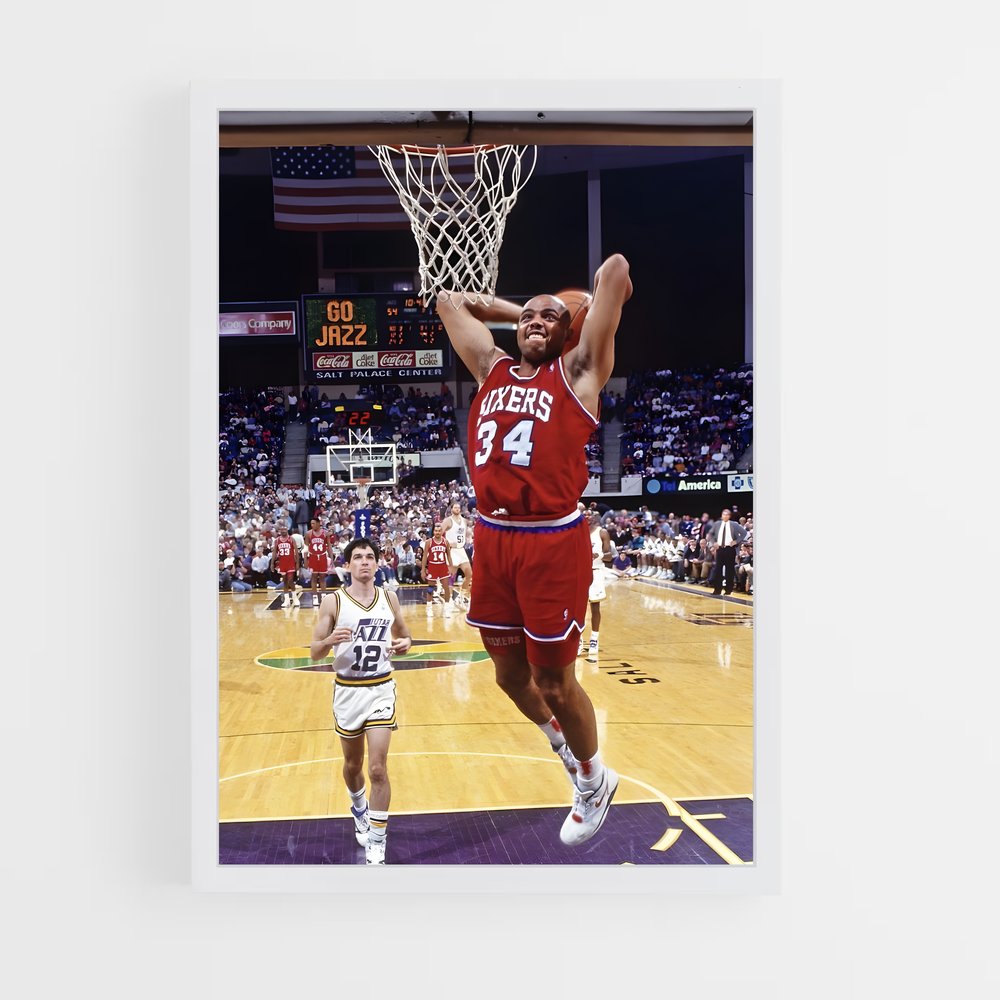 Poster Charles barkley arenas – affiche Basketball (vue 3)